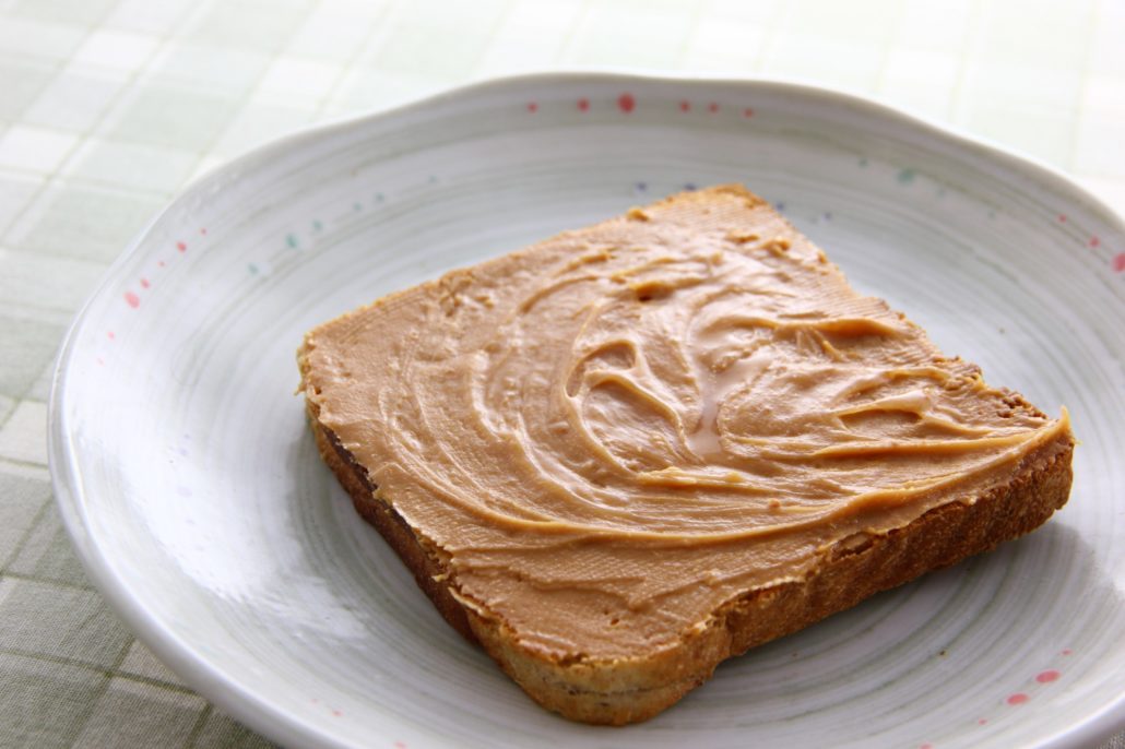 Toast with Spread of Nut butter